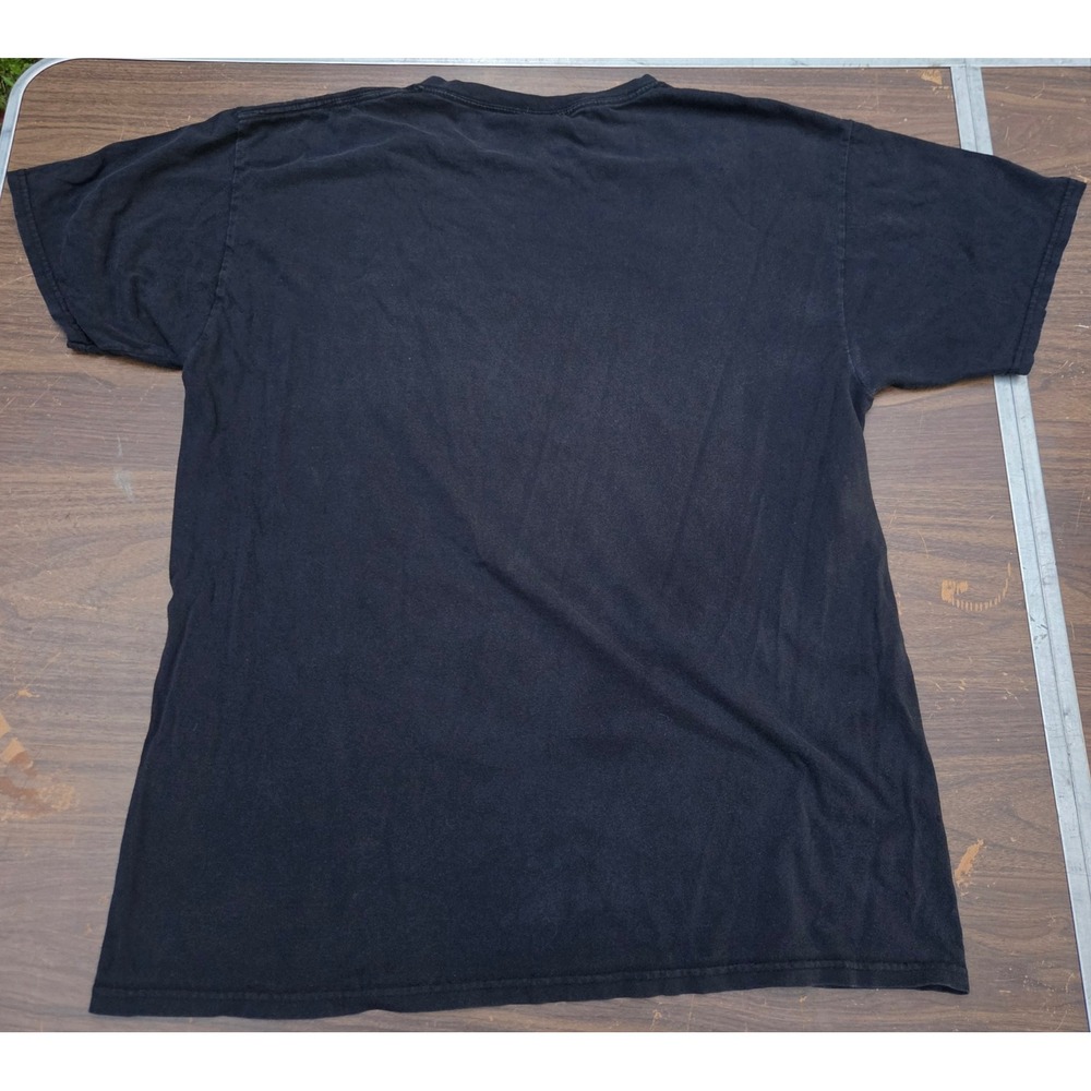Fruit of the Loom AC/DC T-Shirt Mens Large Black Distressed Vintage Rock Tee - Picture 7 of 10